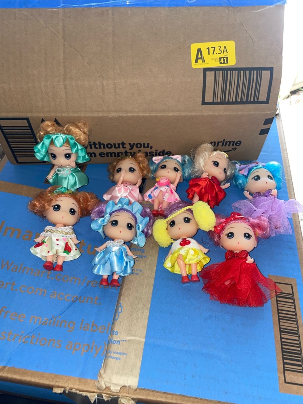 Assorted Colorful Mini Fashion Doll Set for Kids